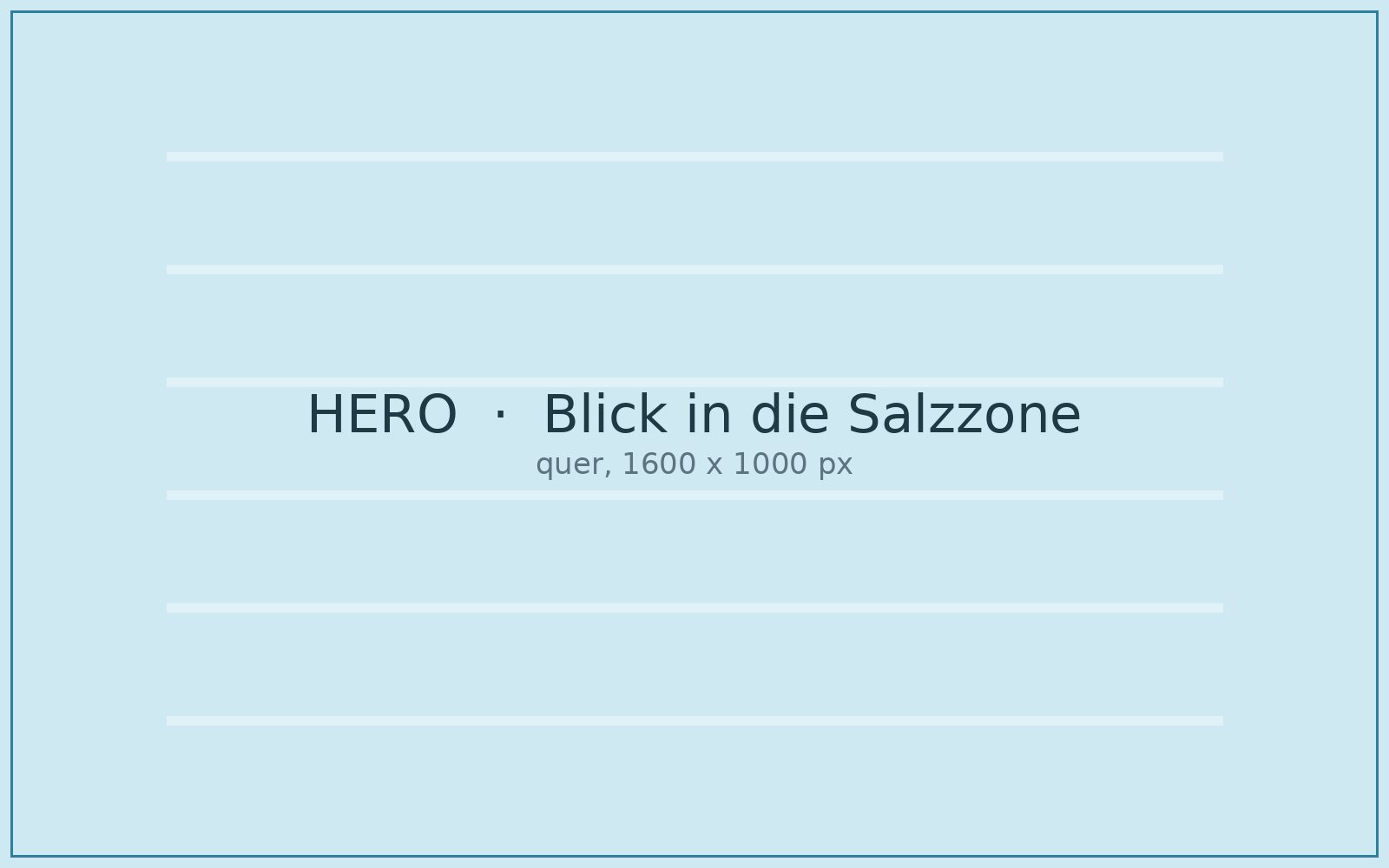 Blick in die SALZZONE in Günzburg